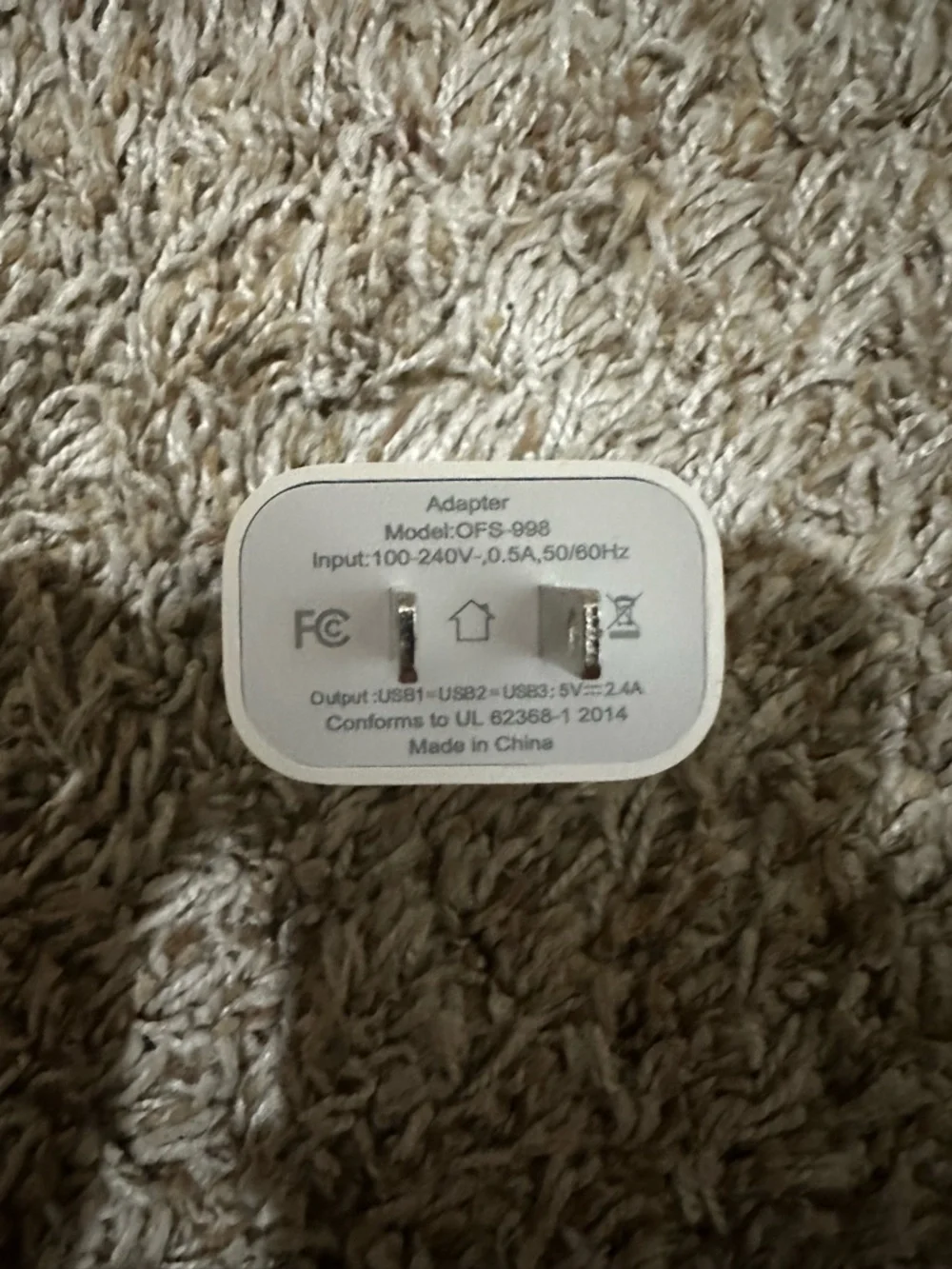 9 pack of 3-Port USB Wall Charger